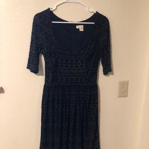 Meadow Rue for Anthropologie Velvet Dress Sz 8